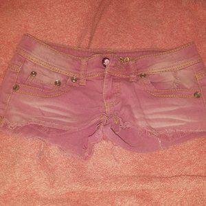 Rhinestone Pink Shorts